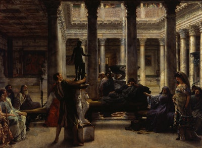 Lawrence Alma-Tadema, A Roman Amateur (or A Roman Art Lover), 1870